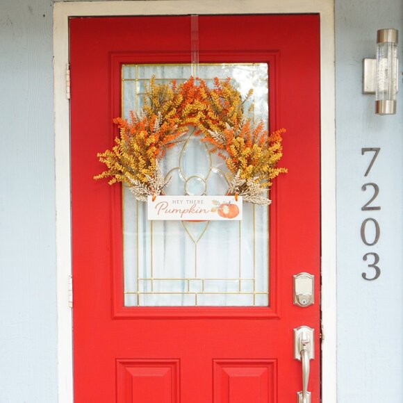 Hey There Pumpkin Fall Wreath